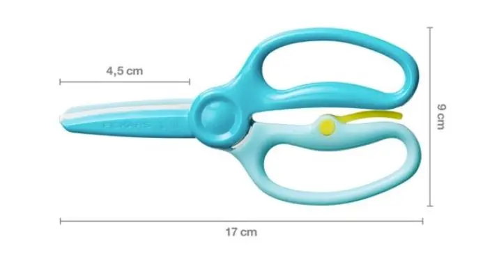 FISKARS - Kinderschaar, Voor Rechts-/linkshandigen, Lengte 17 Cm, Blauw 1064068 2 FISKARS - Kinderschaar, Voor Rechts-/linkshandigen, Lengte 17 Cm, Blauw 1064068 - Afbeelding 2