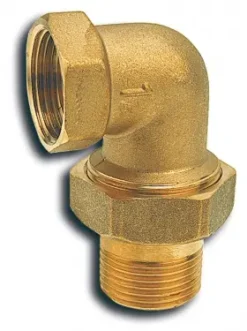 Novaservis Installatie Toebehoren - Verwarmingsfitting 90 Met Vlakke Dichting 1" FT210/25