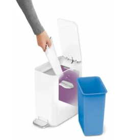 Simplehuman Afvalemmers - Afvalbak 5 L, Met Tasvak, Wit CW2102 -Sanitino Winkel fc84f08b361d783f94973c51