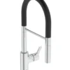 Ideal Standard Gusto - Keukenkraan Met Flexibele Arm En Douche, Chroom/zwart BD417AA