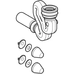 Geberit Toebehoren - Buissifon Voor Urinoir, Met Accessoires Voor Montage, D 50 Mm, Afvoer Horizontaal 152.942.11.1 -Sanitino Winkel fdbafdacb96050db5d7eb18b