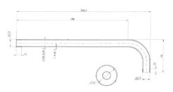 Kielle Accessoires - Douchearm 35 Cm, Mat Zwart 20201004 -Sanitino Winkel fde440b074a8702902f75b87