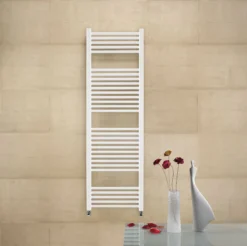 Zehnder Impa - Badkamerradiator 140x50 Cm, Recht, Wit Laqué IMP-140-050
