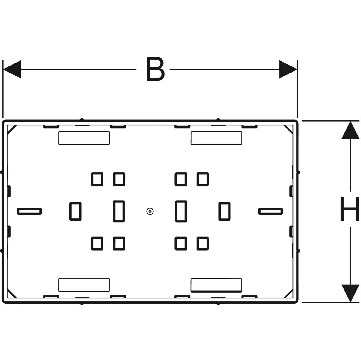 Geberit Toebehoren - Omegen Afdekplaat, Vlak Geïntegreerd, Met Zichtframe 115.088.00.1 2 Geberit Toebehoren - Omegen Afdekplaat, Vlak Geïntegreerd, Met Zichtframe 115.088.00.1 - Afbeelding 2